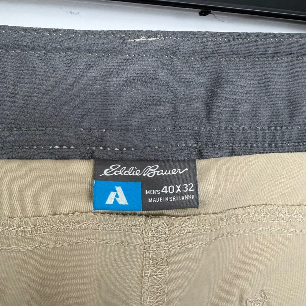 Eddie Bauer First Ascent Guide Pro Pants Mens 40x32 Tan‎ Khaki Hiking Cargo